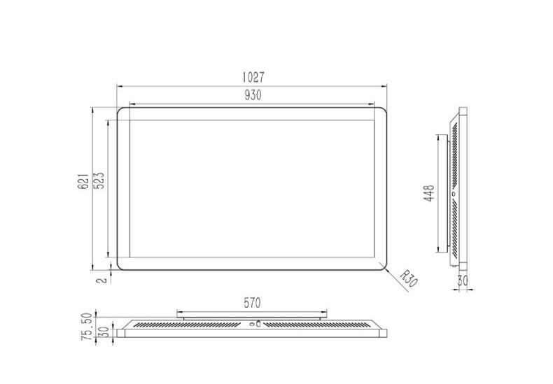 42寸壁掛式廣告機(jī)PZ-42BE--廣州磐眾智能科技有限公司