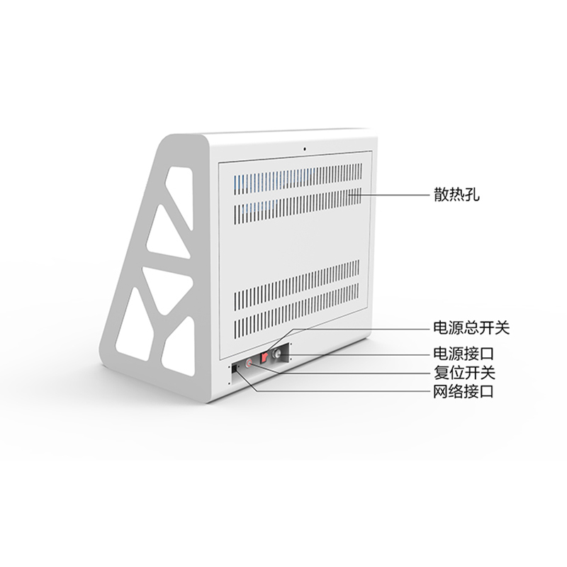 散熱孔\電源總開關(guān)\電源接口\網(wǎng)絡(luò)接口