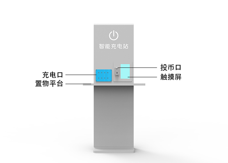 充電口\置物平臺\投幣口\觸摸屏